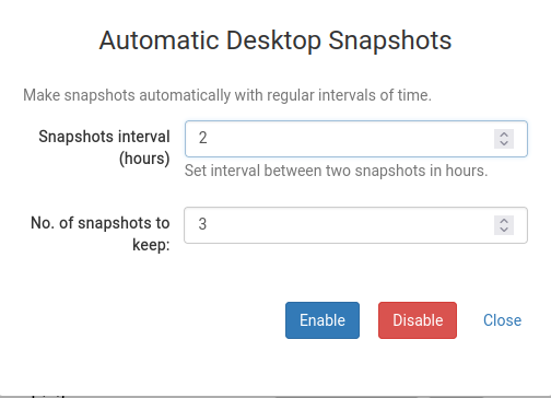 Automated Snapshots